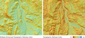 Topographic wetness index