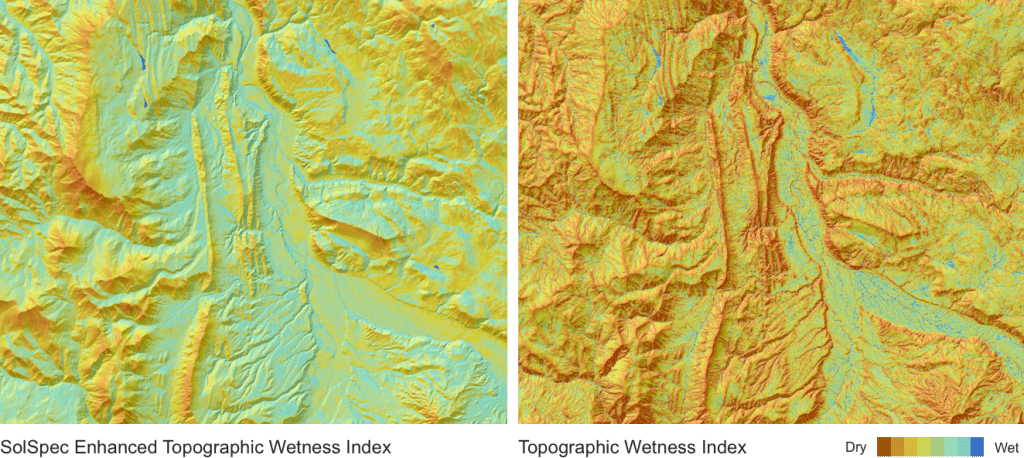 Topographic wetness index