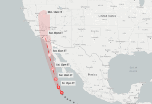 Huricane Hilary Tracker