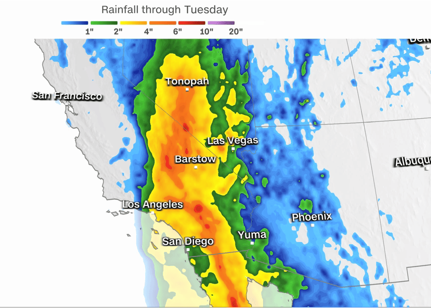 Hurricane Hilary Rainfall